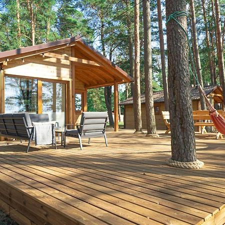Sloneczny Domek Borsk Nr 2 I 15 - Nad Samym Jeziorem W Pierwszej Linii Exteriör bild